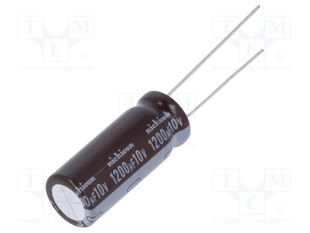 Aluminum Electrolytic Capacitor 1200uF 10V Radial 105C