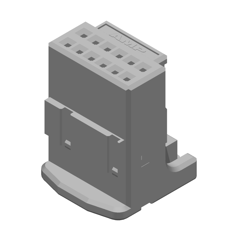 12 Pos Wire Housing, Crimp, Receptacle, PBT, 2.2mm Pitch