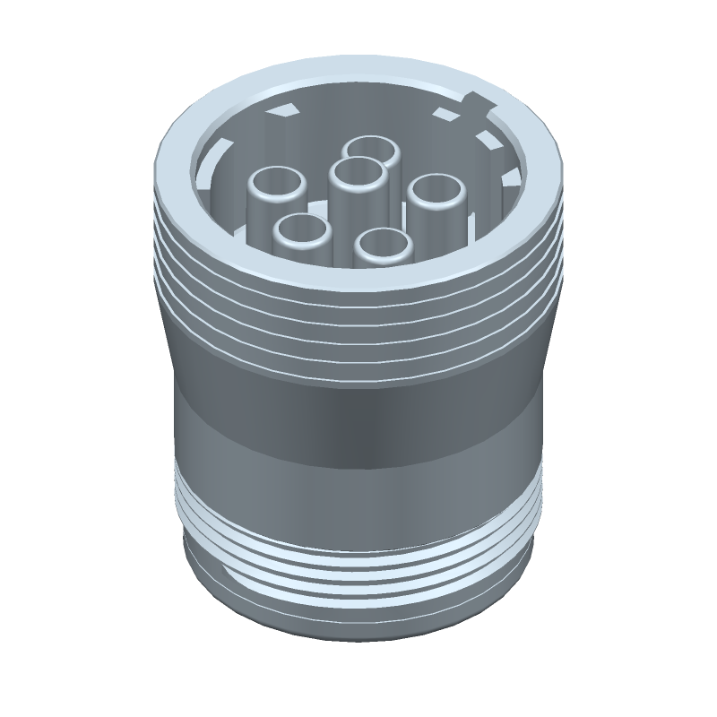 Conn Circular SKT 6 POS Crimp ST Cable Mount 6 Terminal 1 Port Automotive Package