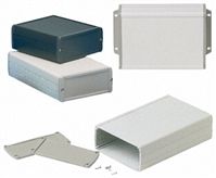 Metal enclosure black 175 x 106 x 46 mm Aluminium, TEKAL 33.29, Teko