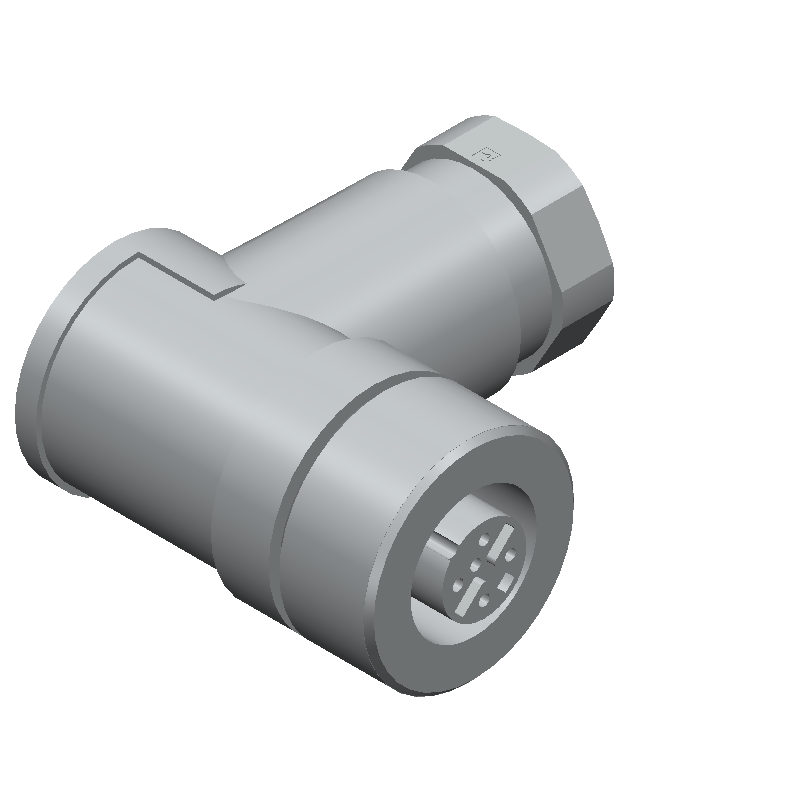 M12 A-Code Female Socket, 5 Pos, Right Angle, Screw, 4A, 60V, IP67