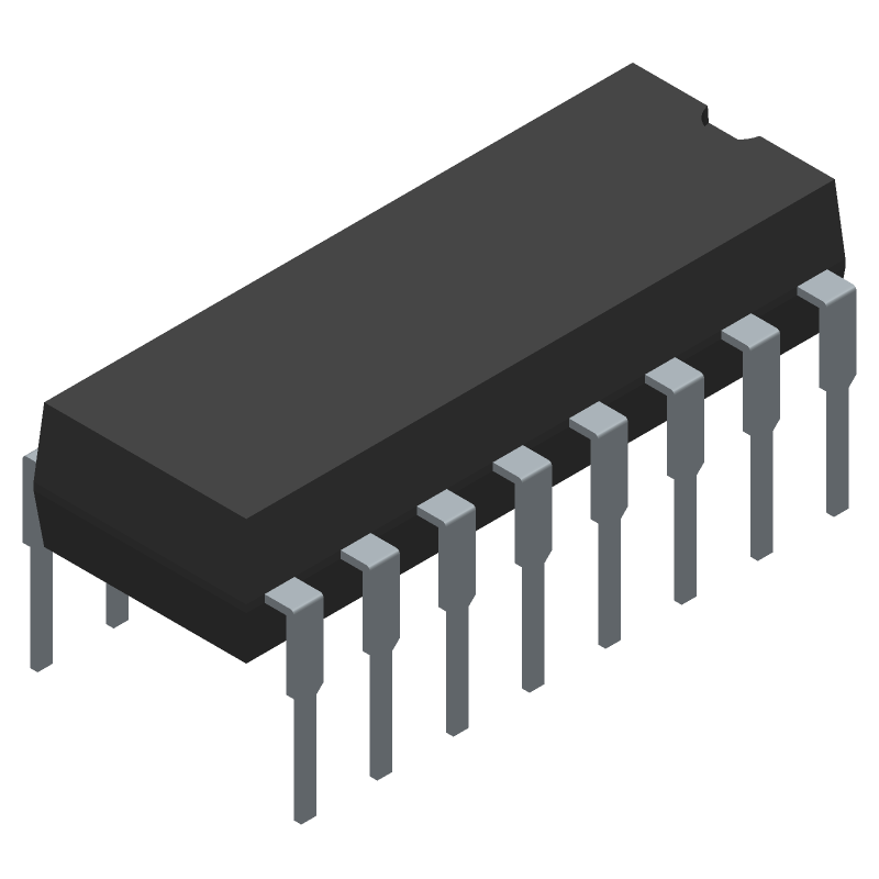 4-Ch Brushed Motor Driver IC, 600mA, 36V, DIP
