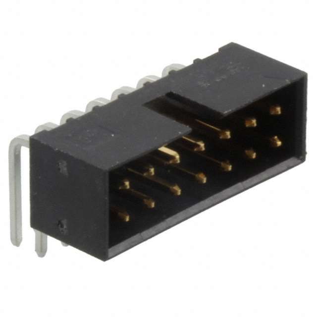 14 Pos 2mm Pitch Right Angle Header, 1A, Gold Contact