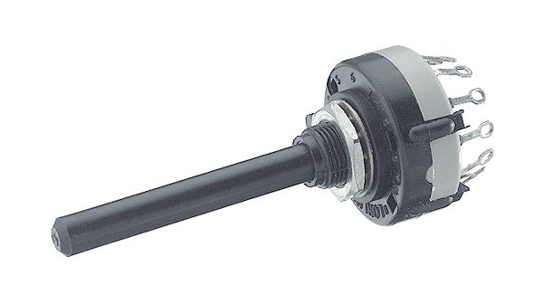 Rotary Switch, 4P3T, 300V, 5A, Solder, Through Hole