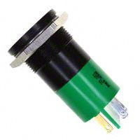 INDICATOR 12V 22MM FLUSH GREEN