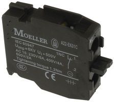 EATON MOELLER   A22-EK01C   SWITCH CONTACT BLOCK, 1 POLE, A22 SERIES