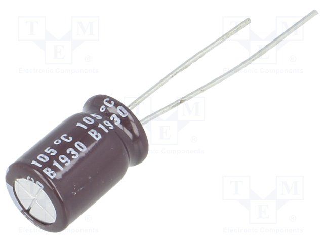 Cap Aluminum Lytic 150uF 25V 20% (8 X 11.5mm) Radial 3.5mm 460mA 5000h 105°C Ammo