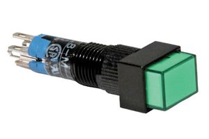 Switch Push Button N.O./N.C. SPDT Rectangular Button 1A 250VAC 250VDC Maintained Contact Solder Tab Panel Mount