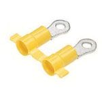 Copper Ring Terminal, Crimp, Non-Insulated, 18-22 AWG