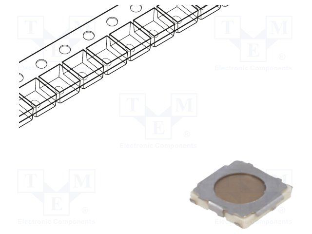 Tactile Switch SPST-NO 15VDC 20mA SMD
