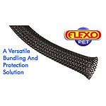 Flexo&reg; 1/4 PET Braided Sleeve - 25 Feet