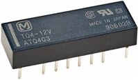 5VDC 1A 4PDT Signal Relay, Latching, Through Hole