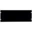 7" Aluminum Rack Panel, Black, 3.17mm Thick