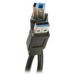 CABLE,USB 3.0,A/B,6,BLACK USB A-MALE TO USB B-MALE