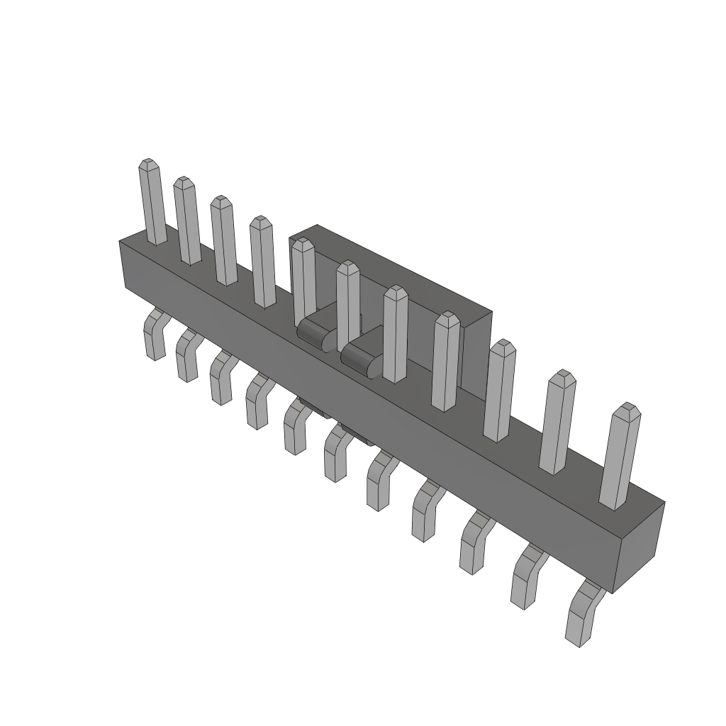 11-Contact Unshrouded Header, HDR, 2mm Pitch, Surface Mount