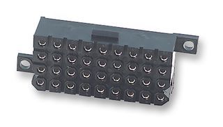 24-Position Trident Rectangular Connector, 13A, 250V, Through Hole