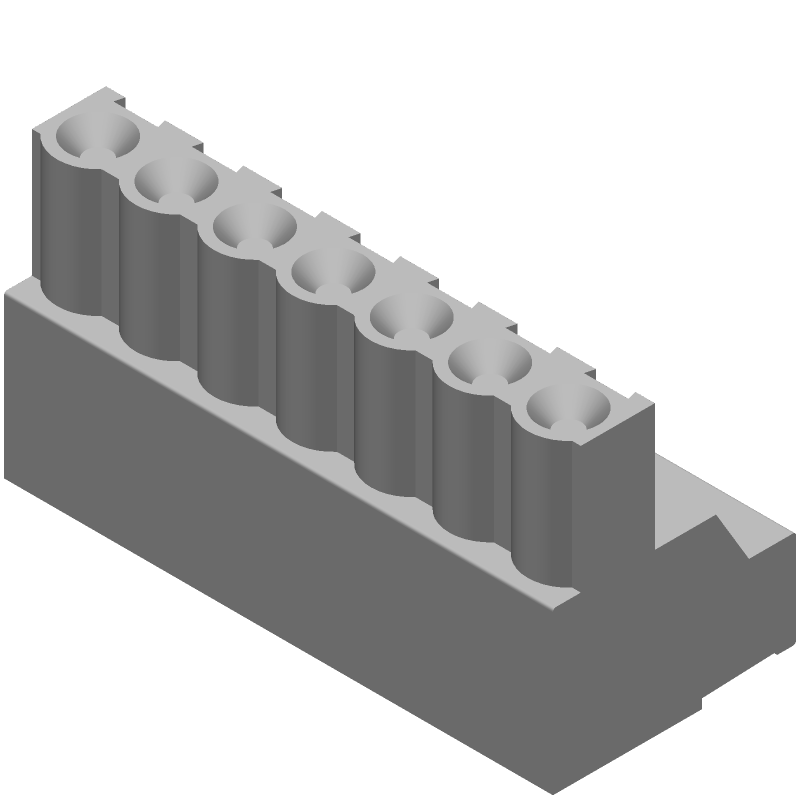 4 Pos RA Terminal Block, 15A, 600V, Screw, Green