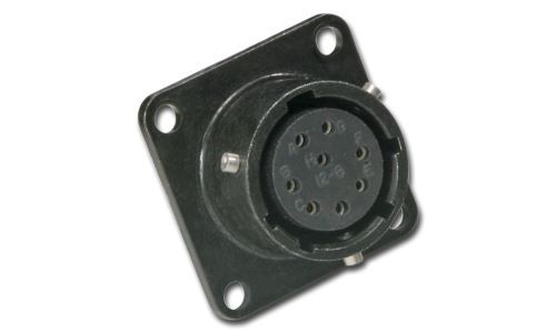 MIL-DTL-26482 Connector, 8 Pin, 7.5A, 600V, Male Receptacle