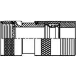 Rotatable Coupling-Low Profile Submersible EMI/RFI Cable Sealing Backshell with Strain Relief 180° 9 Shell Size Olive Drab Cadmium Over Electroless Nickel
