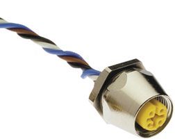 Connector;  Receptacle;  8;  24 AWG;  PG9;  2 A;  60 VAC/75 VDC;  Brass;  PVC;  0.71 in.