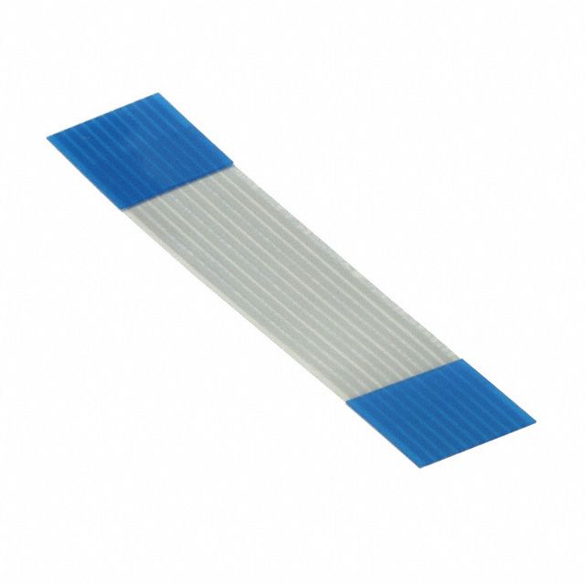 10 Pos 1mm Pitch FFC Cable, 50mm L, 1A, 60V, Solder