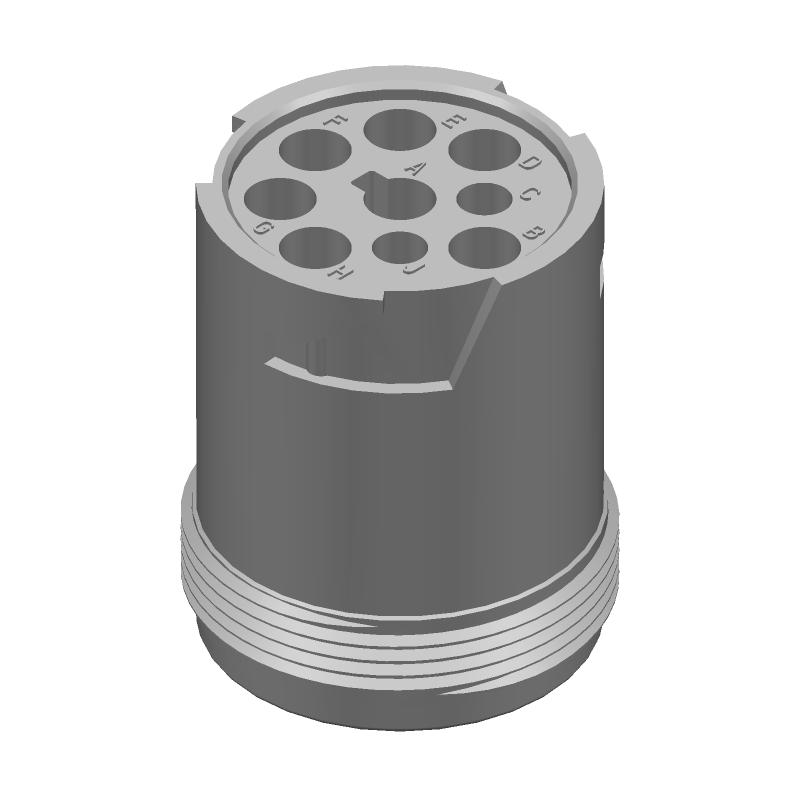 Conn Circular PIN 9 POS Crimp ST Cable Mount 9 Terminal 1 Port Automotive Package
