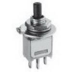 Switch Push Button OFF Mom SPST Round Plunger 0.5A 48VAC 48VDC Momentary Contact Solder Lug Panel Mount