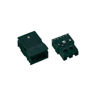 Mains connector Plug, straight Total number of pins: 3 25 A Black WAGO 770-113/K010-165 1 pc(s)