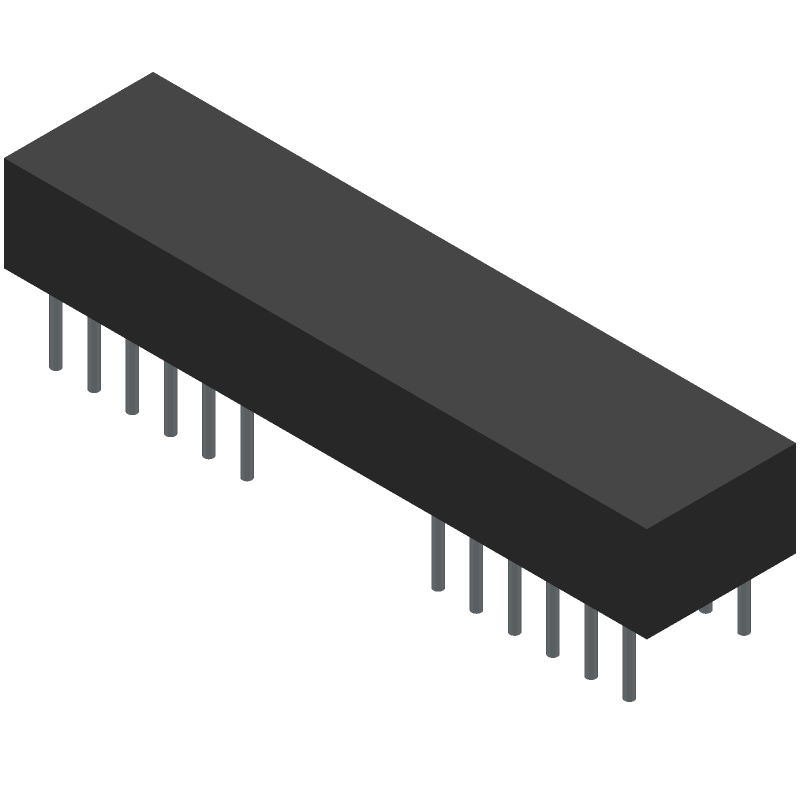 Green Dot Matrix LED Display Module, 8 Digit, 280LED, 5V, DIP