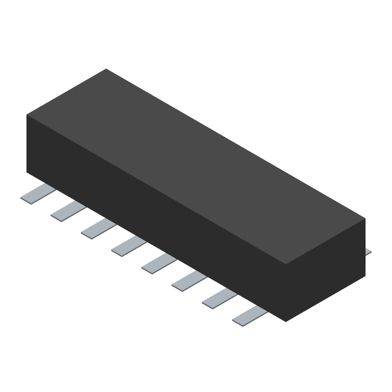 8-Pos SPST Slide DIP Switch, SMT, 0.1A 20VDC