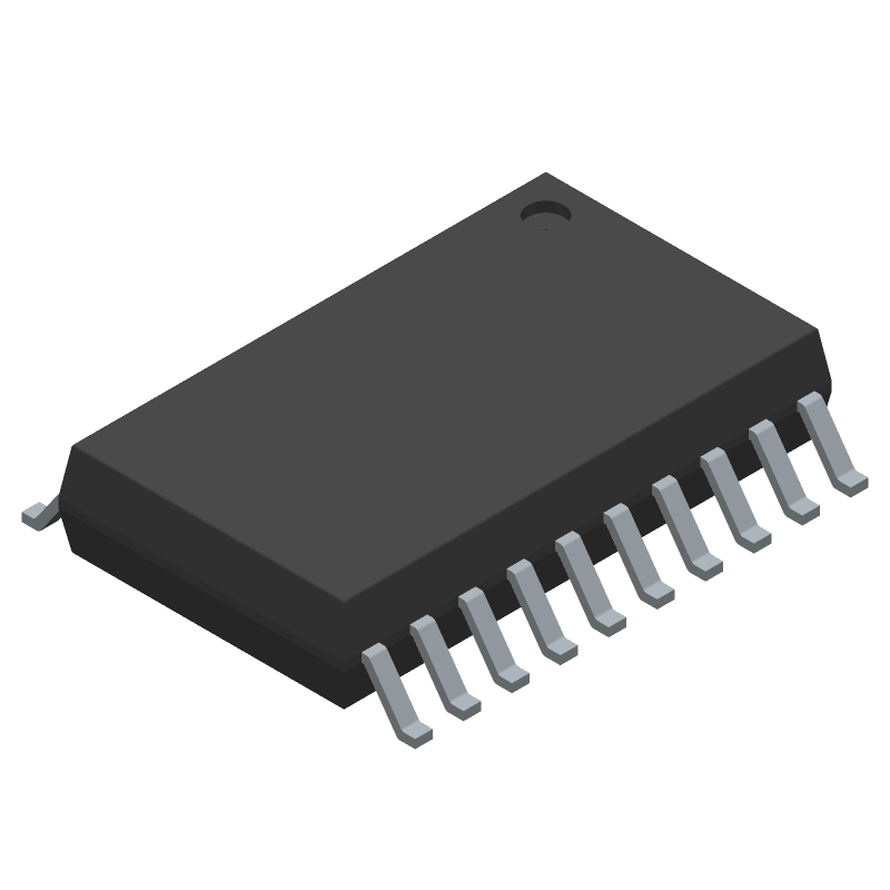 12-Ch 8-Bit DAC, 1.7MS/s, SPI, SOIC W