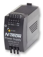 N-TRON   NTPS-24-1.3   AC/DC DIN Rail Power Supply, Adjustable, 100 V, 240 V, 36.4 W, 28 V, 1.3 A