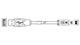 USB Cables / IEEE 1394 Cables USB A-B 28/28 WHITE .31 M