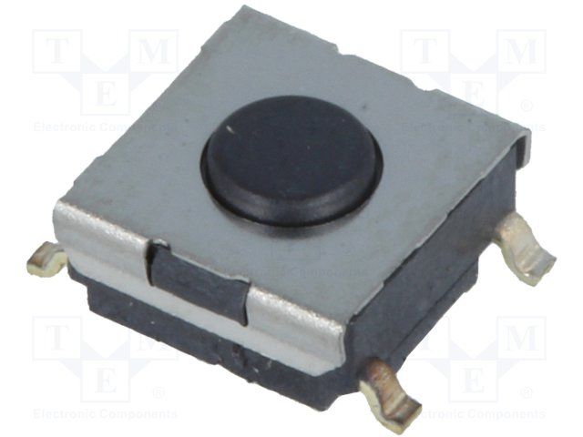 SMD Tactile Switch, 50mA, 24VDC, 0.98N, SPST, Non-Illuminated
