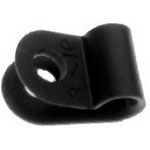 Clamp,  Cable;  Nylon;  Black;  1/4 in.;  0.409 in.;  3/8 in.;  11/64 in.
