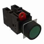 Switch Push Button N.O. DPST Round Button 10A 440VAC 380VDC Alternate Contact Screw Panel Mount