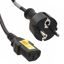3m 3 Conductor Power Cord Assembly, 10A 250V, Male/Female