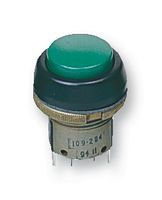 ITW SWITCHES         76-9420/439088G            Pushbutton Switch, SPST-1NO / 1NC, Off-On, 250 V, 10 A, Quick Connect, Solder