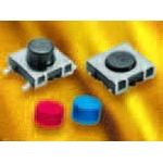 SMD Tactile Switch SPST 50mA 30VAC 42VDC 1.6N Gold