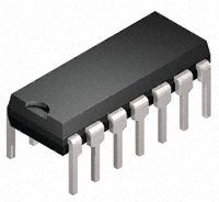 Half Bridge Based Peripheral Driver, CMOS, PDIP14, ROHS COMPLIANT, PLASTIC, MS-001AC, DIP-14