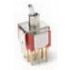 4PDT Toggle Switch, 5A 250VAC, Flat Lever, PC Pin, Non-Illuminated