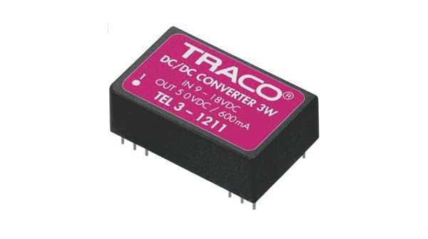 3W DC-DC Converter, 2x15V, 100mA, Isolated, 36-75V In, PDIP