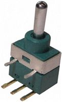 SPDT Toggle Switch, 60VAC/DC, 50mA, PC Pins, Right Angle