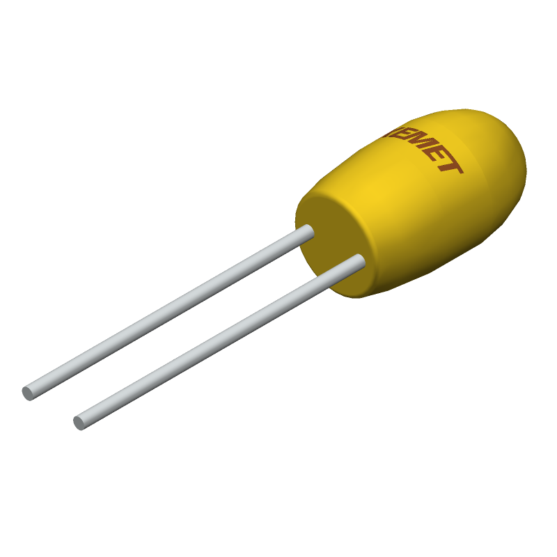 Tantalum Capacitor 2.2uF 35V 10% Radial 2.54mm 125C