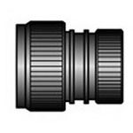 Shrink Boot Adapters 180° 10/10S/10SL Shell Size Electroless Nickel Aluminum Alloy