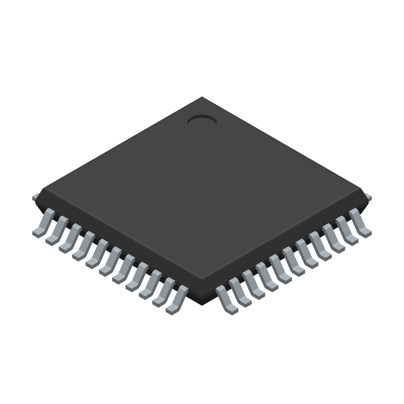 8-bit MCU, 16KB Flash, 16MHz, 34 I/O, LQFP, I2C, SPI, UART