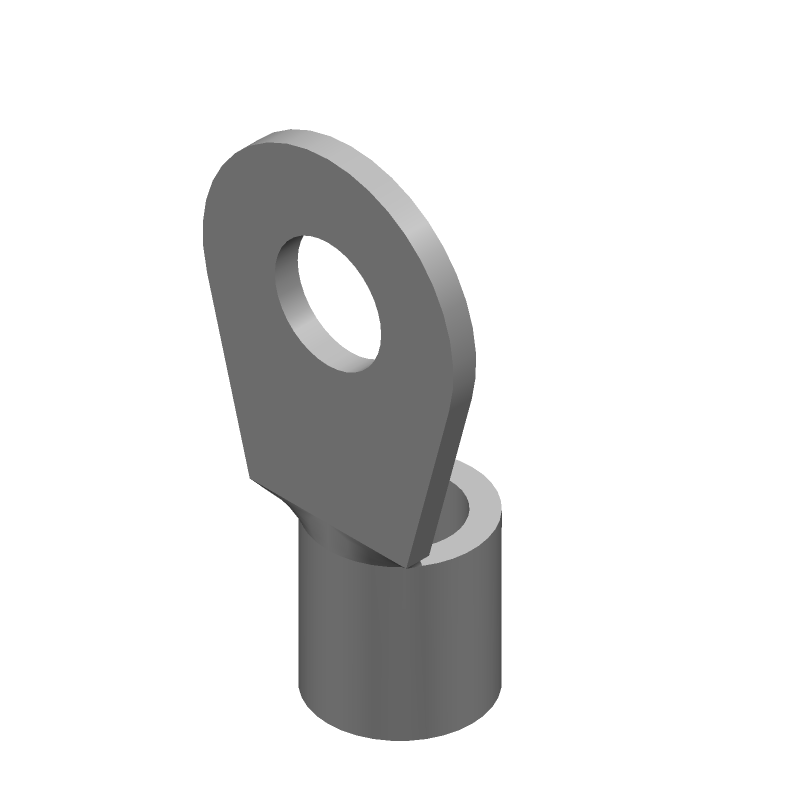 6AWG Copper Ring Terminal, Tin Plated, 170°C