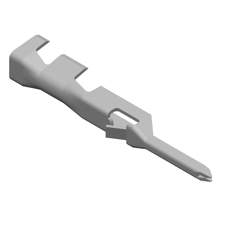 Male Crimp Terminal, 22-28AWG, 3A, 250V, Tin/Copper/Brass
