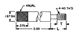 Connector Accessories Jack Screw Straight Steel Black Oxide