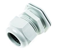 SIB PG29 Grey PA 6 Cable Gland With Locknut, 14  25mm Cable Dia Range, IP68